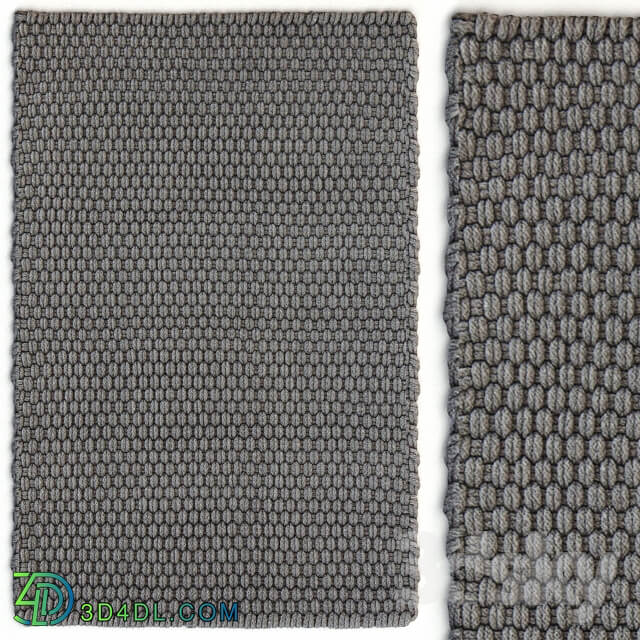 Dash Albert Rope Graphite Rug Carpet