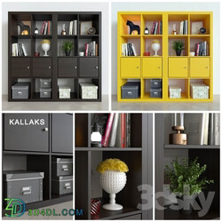 Wardrobe Display cabinets Rack Ikea Kallax Kallaks with decor 