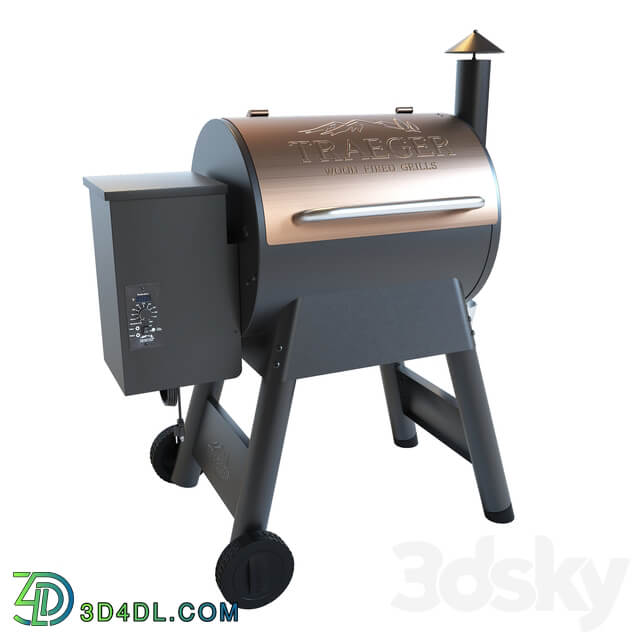 Traeger Outdoor Barbecue Grill Pro Series 22 3D Models