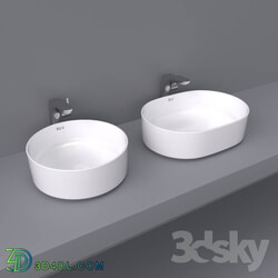 Inspira by Roca over wash basin 50x37 and 37x37 round 