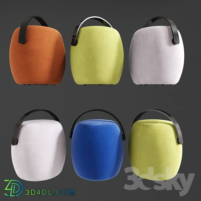 Modern poufs