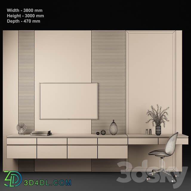 Furniture composition 54 3D Models