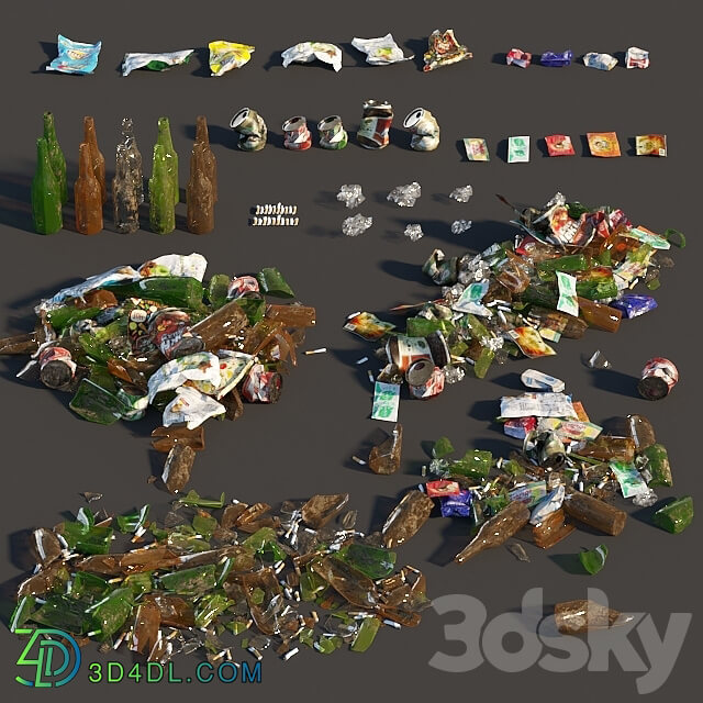 Trash2 3D Models