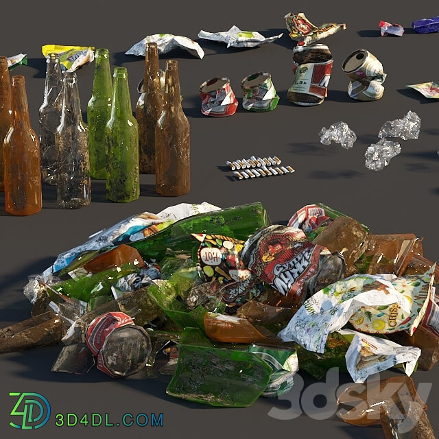 Trash2 3D Models