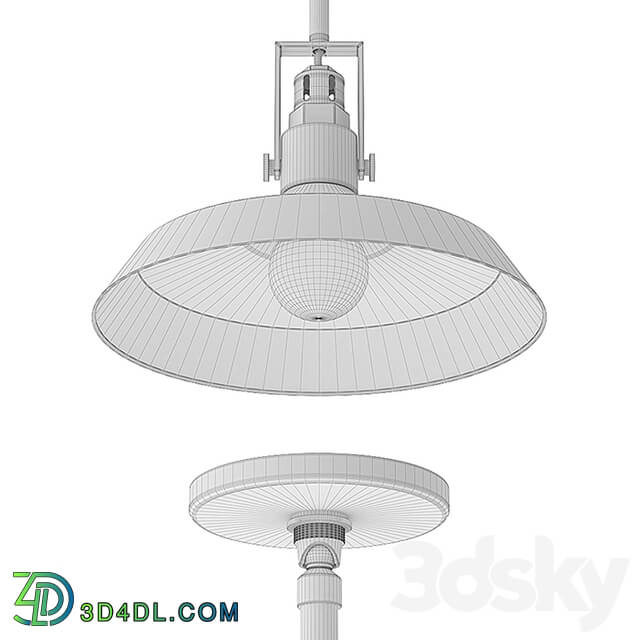 RH Condorcet Metal Shade Pendant Pendant light 3D Models