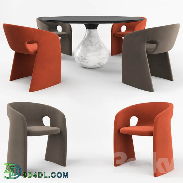 Table Chair Aqua Dining Table