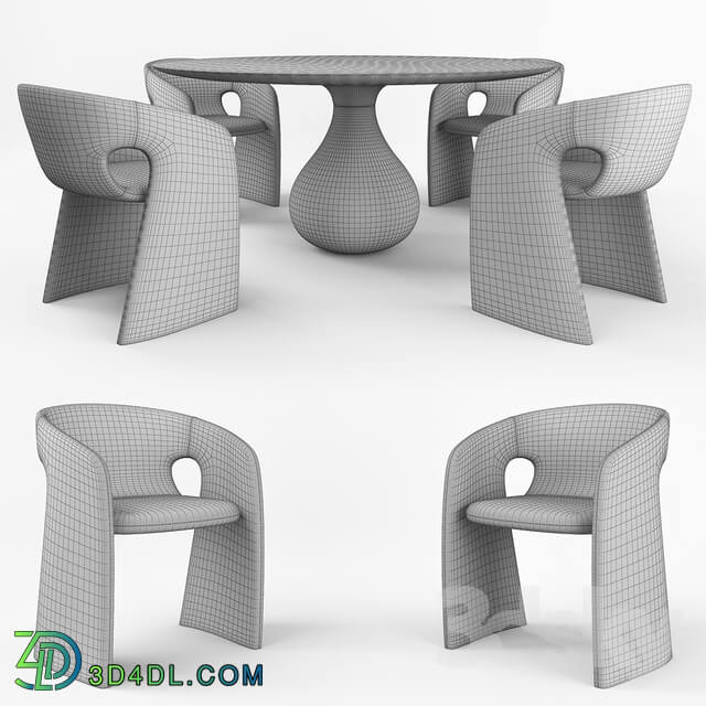 Table Chair Aqua Dining Table