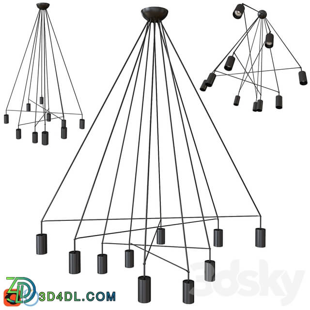 Nowodvorski IMBRIA BLACK 9680 Pendant light 3D Models