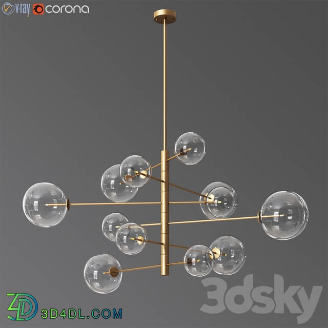 Chandelier argento s eichholtz Pendant light 3D Models