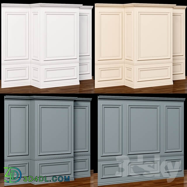 Wall molding 10. Boiserie classic panels