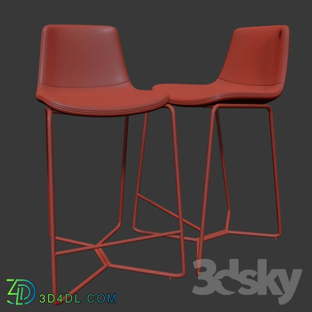 Slope Upholstered Counter Stools