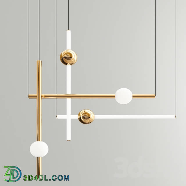 Four Exclusive Chandelier Collection 30 Pendant light 3D Models