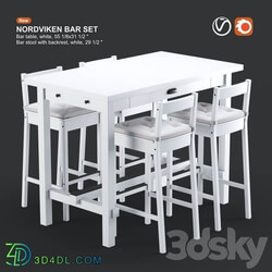 Table Chair Ikea NORDVIKEN bar table and bar stool 