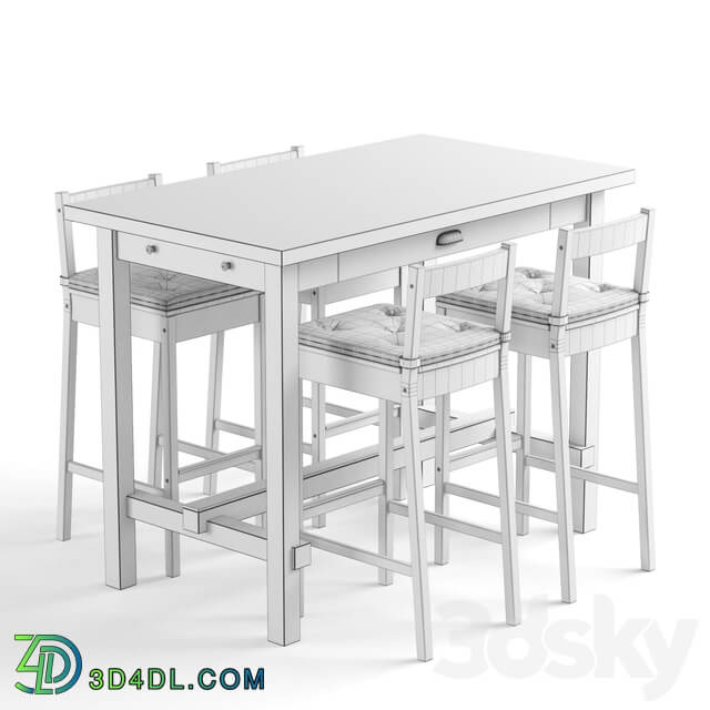 Table Chair Ikea NORDVIKEN bar table and bar stool