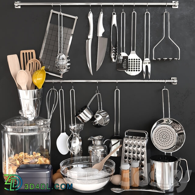 Accessories and kitchen utensils 7 3D Models