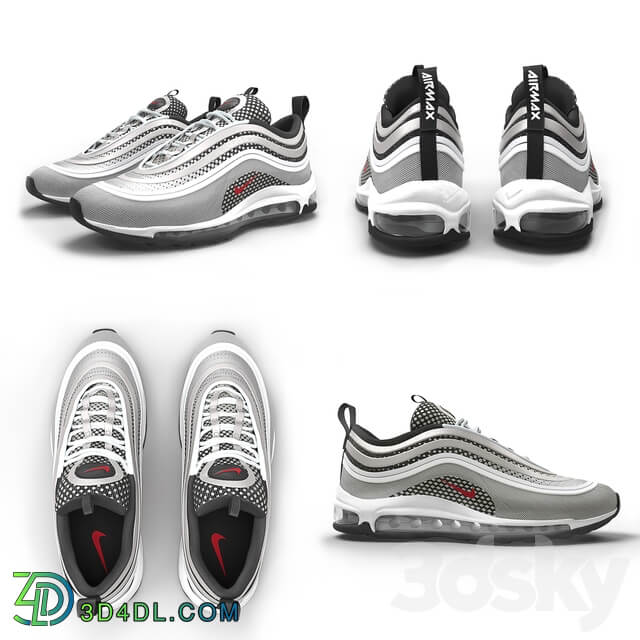 Nike Air Max 97 sneakers Footwear 3D Models