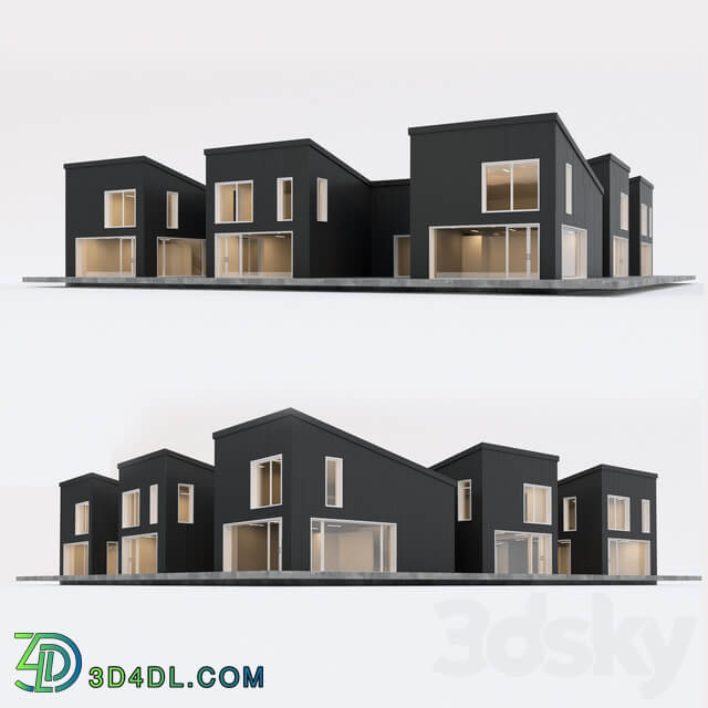 Two storey residential building. Prefab house. 8