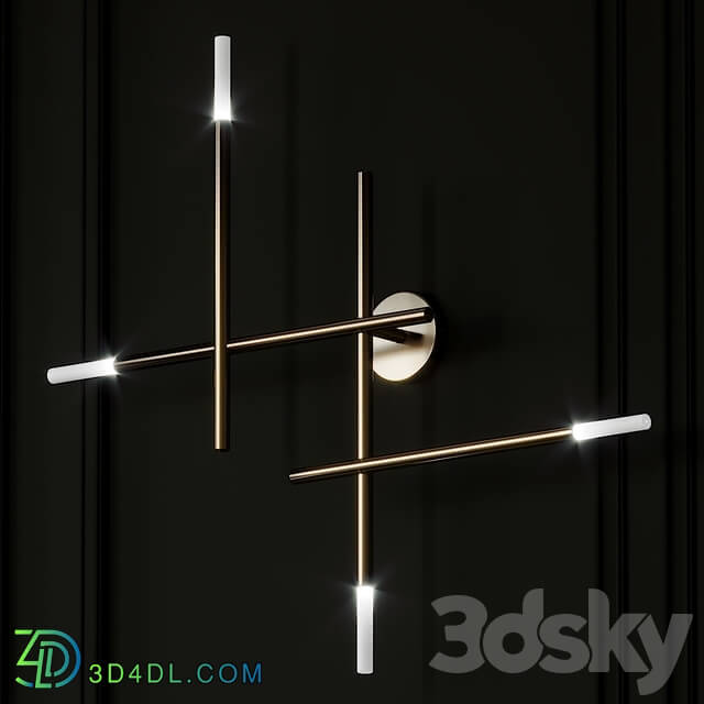 Kitami wall Sconce by GINEICO Lighting 3D Models