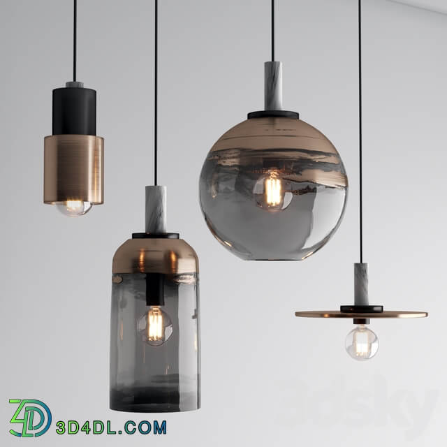 HAUSI LightBrass Pendant light 3D Models