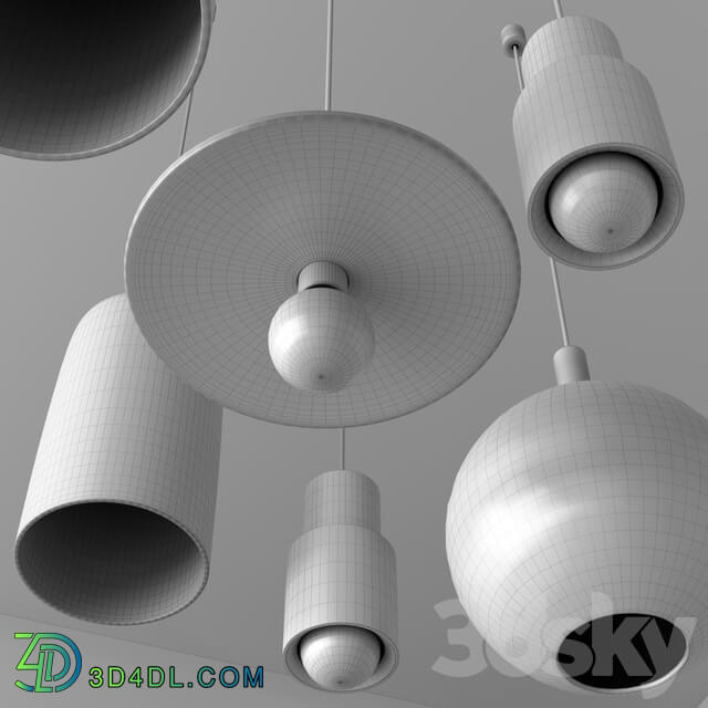 HAUSI LightBrass Pendant light 3D Models