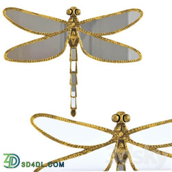 Other decorative objects Wall Decoration Dragonfly Mirror 