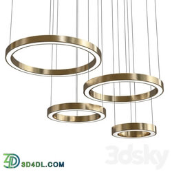 Light ring horizontal Pendant light 3D Models 