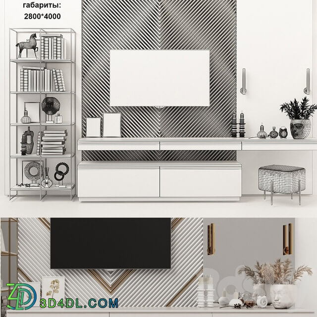 Dressing table and TV stand 10 3D Models