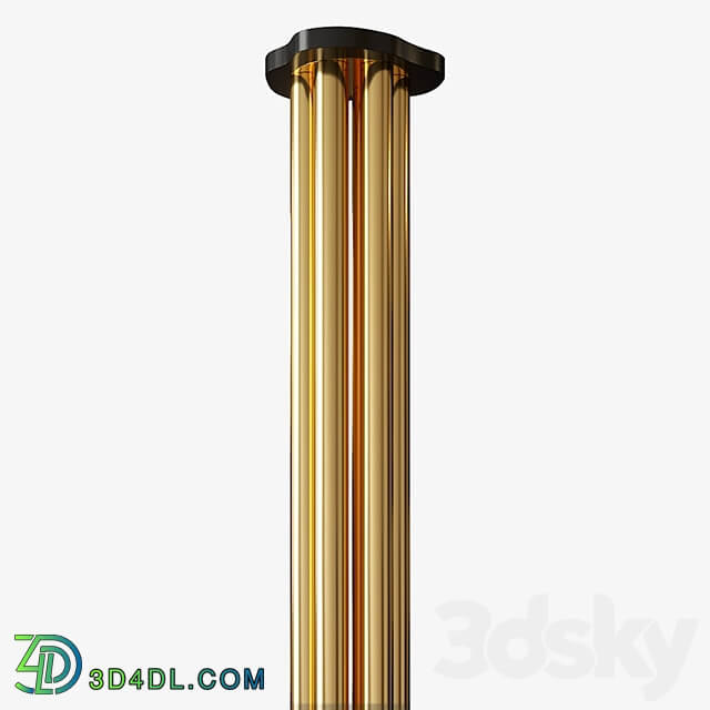 Flute suspension Pendant light 3D Models