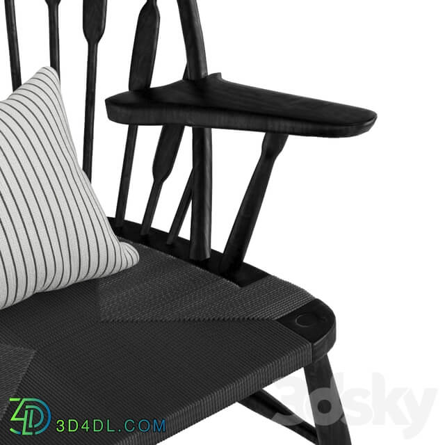 Peacock Lounge Chair PP550 Black