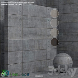 Stone Material seamless plaster concrete panel set 135 