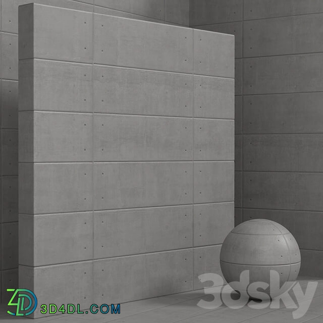 Stone Material seamless plaster concrete panel set 135