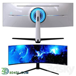 PC other electronics samsung odyssey G9 curved gaming display monitor wide screen 