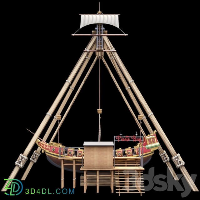 Attraction Pirate ship Other 3D Models