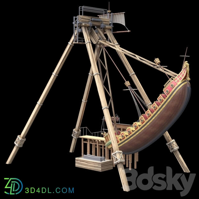 Attraction Pirate ship Other 3D Models