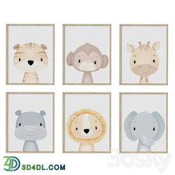 Frame wall art Set of nursery 03 