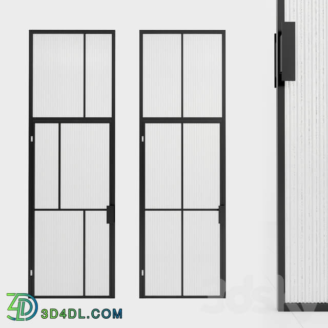 Glass partition. Door. 92