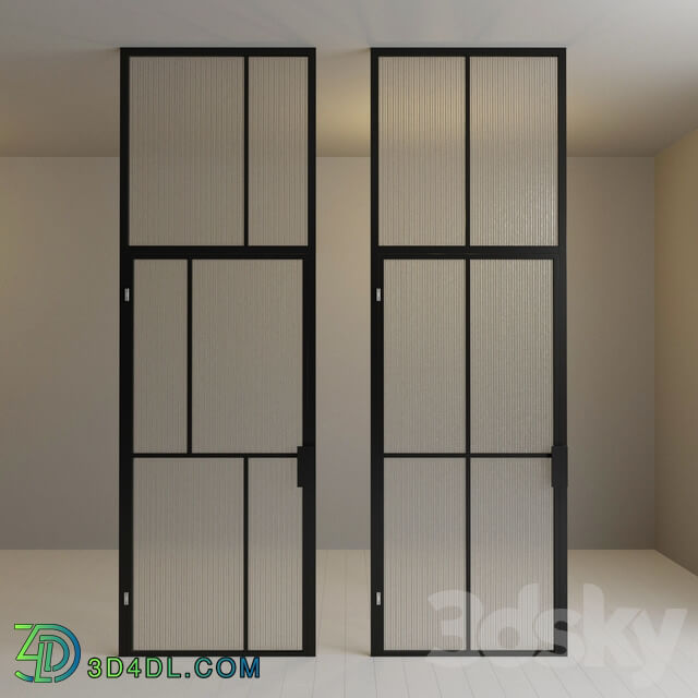 Glass partition. Door. 92