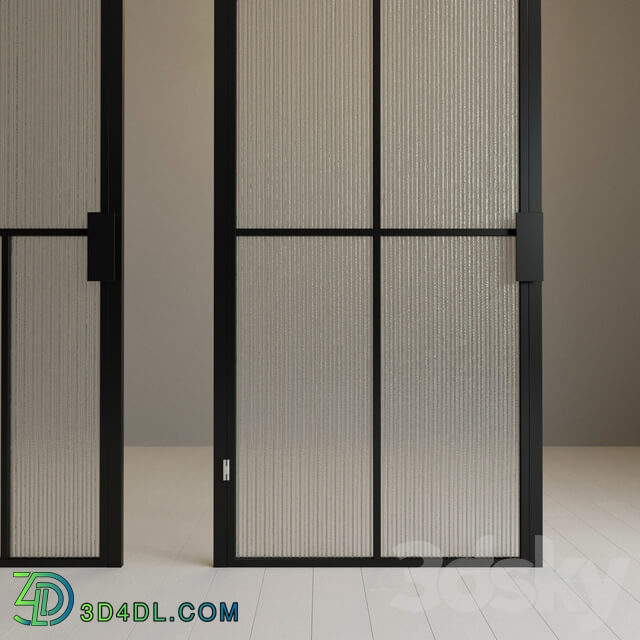 Glass partition. Door. 92