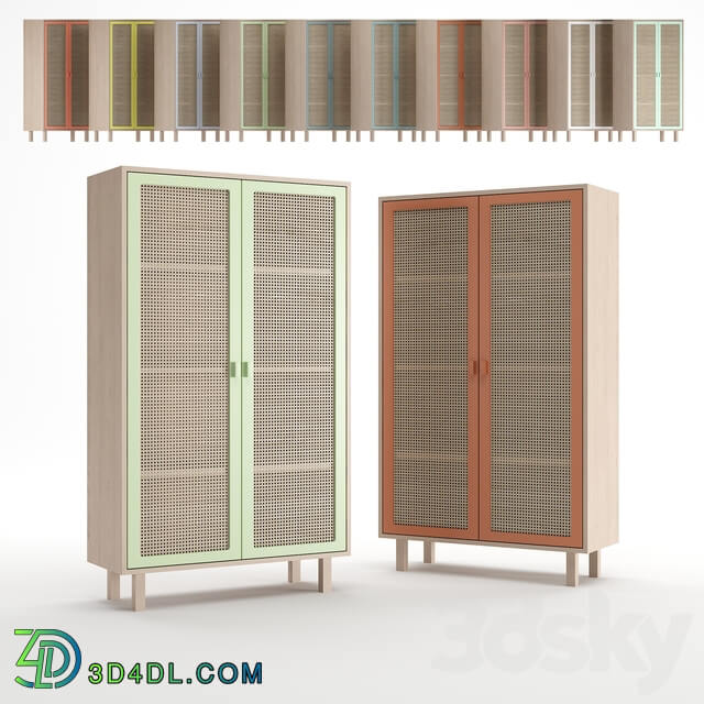 Wardrobe Display cabinets Colonel STRAW closet small set