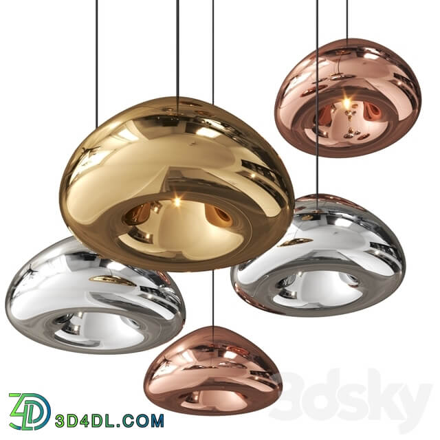 Chandelier Void Pendant Copper by Tom Dixon Light