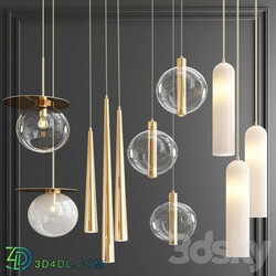 Four Hanging Lights 62 Pendant light 3D Models 