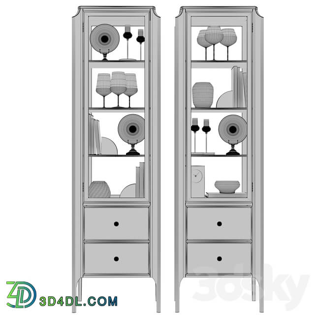 Wardrobe Display cabinets Dantone Home Glass showcase Le Visage