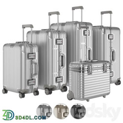Aluminium Suitcase Rimowa Collection 3D Models 