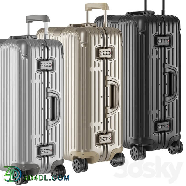 Aluminium Suitcase Rimowa Collection 3D Models