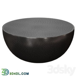 Fernando Metal Drum Coffee Table Crate and Barrel 3D Models 