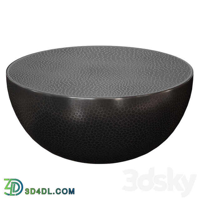 Fernando Metal Drum Coffee Table Crate and Barrel 3D Models