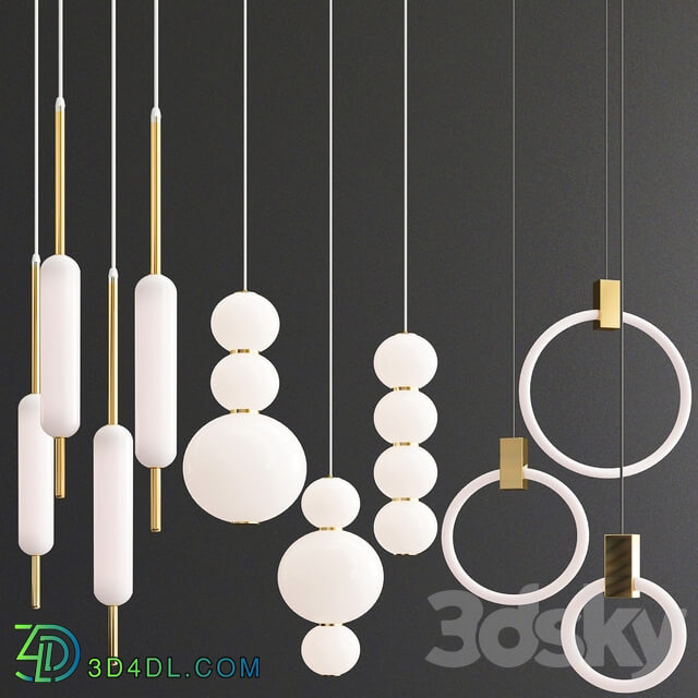 Pendant light Four pendant lamps