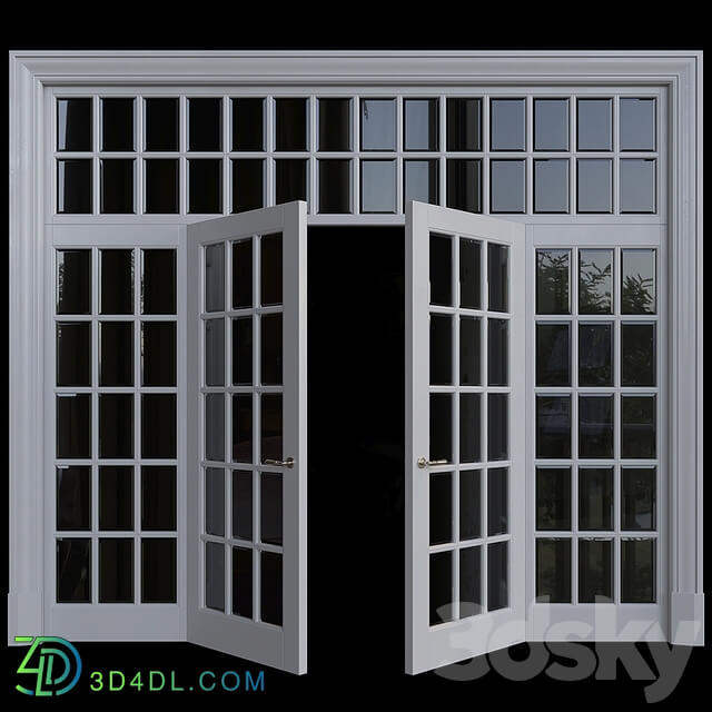 American style door