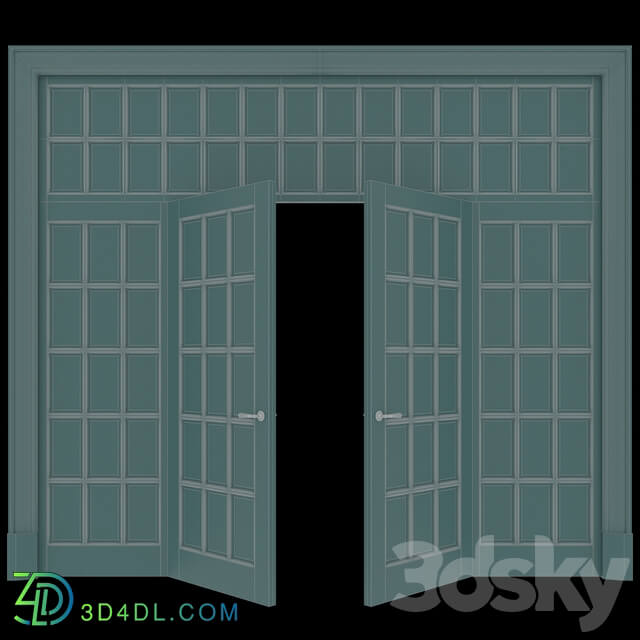 American style door