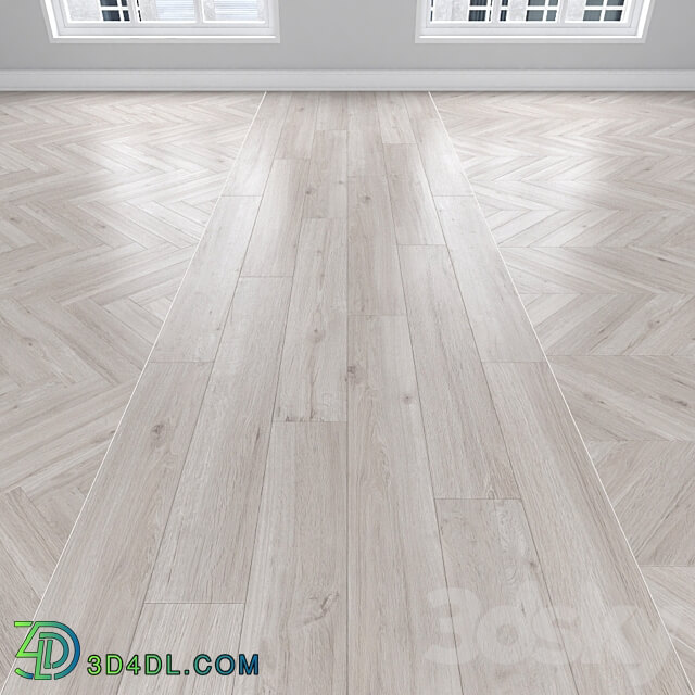 Wood Parquet Oak 3 types herringbone linear chevron.